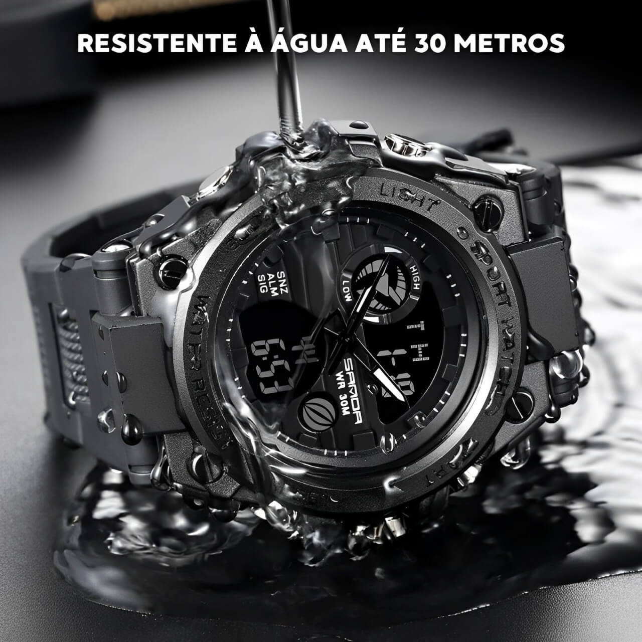 Relógio Masculino Impact® Ultra Resistente + BRINDE GRÁTIS